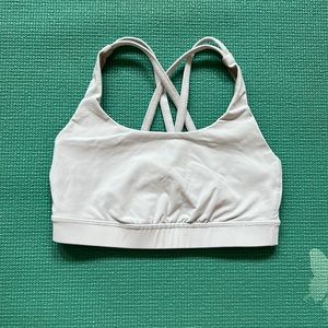 Lululemon Energy white sports bra: size 4
